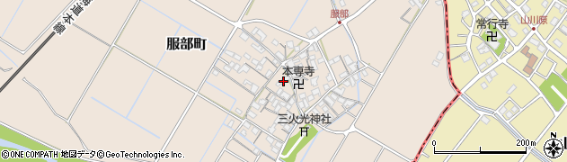 滋賀県彦根市服部町294周辺の地図
