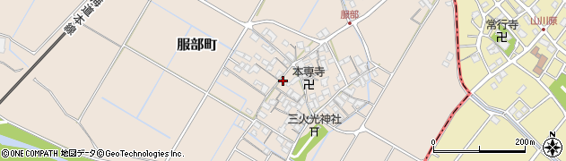 滋賀県彦根市服部町293周辺の地図