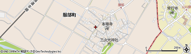 滋賀県彦根市服部町241周辺の地図