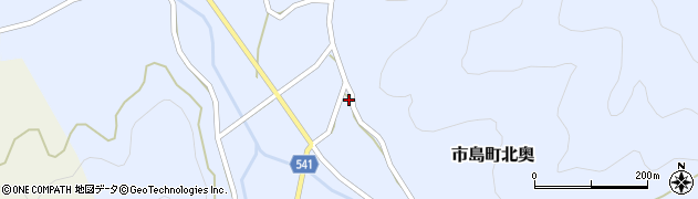 兵庫県丹波市市島町北奥800周辺の地図