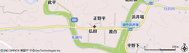 愛知県豊田市御作町（仏田）周辺の地図