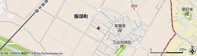 滋賀県彦根市服部町247周辺の地図