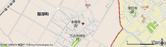 滋賀県彦根市服部町329周辺の地図