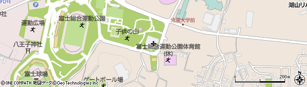 富士市振興公社　富士総合運動公園温水プール周辺の地図