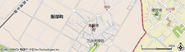 滋賀県彦根市服部町306周辺の地図