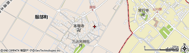 滋賀県彦根市服部町357周辺の地図