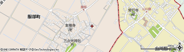 滋賀県彦根市服部町49周辺の地図