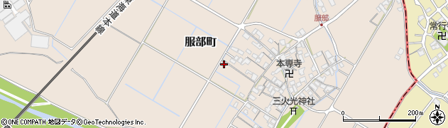 滋賀県彦根市服部町1352周辺の地図