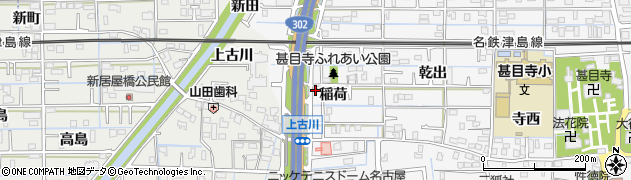 愛知県あま市甚目寺稲荷108周辺の地図