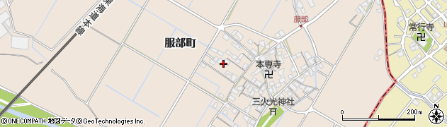 滋賀県彦根市服部町258周辺の地図