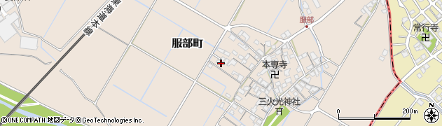 滋賀県彦根市服部町250周辺の地図