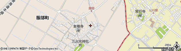 滋賀県彦根市服部町348周辺の地図