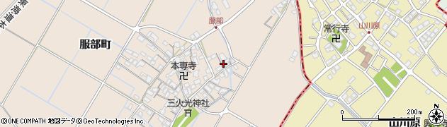 滋賀県彦根市服部町356周辺の地図