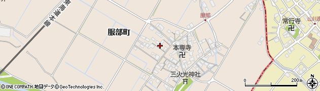 滋賀県彦根市服部町288周辺の地図
