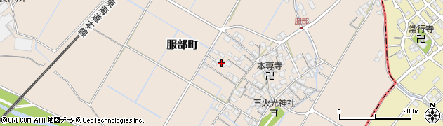 滋賀県彦根市服部町257周辺の地図