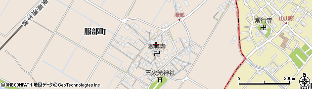 滋賀県彦根市服部町303周辺の地図