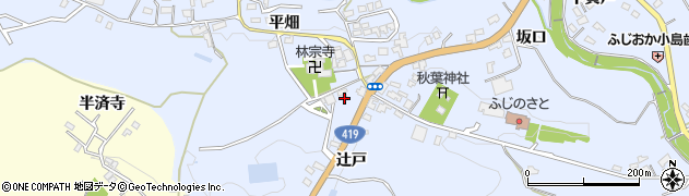 愛知県豊田市藤岡飯野町辻戸周辺の地図