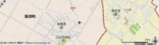 滋賀県彦根市服部町1272周辺の地図