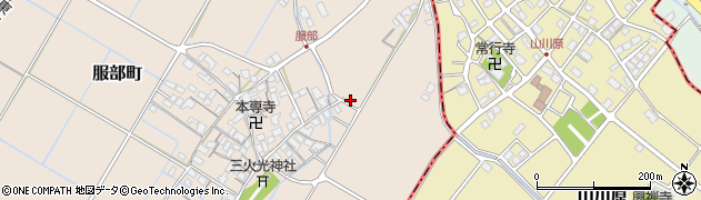 滋賀県彦根市服部町1298周辺の地図