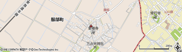 滋賀県彦根市服部町304周辺の地図