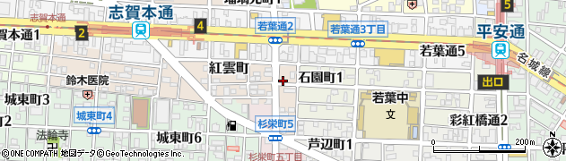 愛知県名古屋市北区紅雲町45周辺の地図
