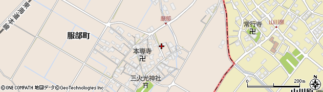 滋賀県彦根市服部町345周辺の地図