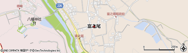 滋賀県多賀町（犬上郡）富之尾周辺の地図