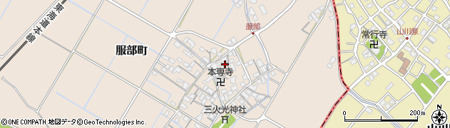 滋賀県彦根市服部町302周辺の地図