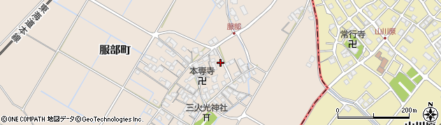 滋賀県彦根市服部町343周辺の地図