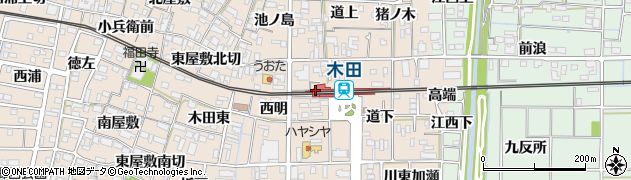 木田駅周辺の地図