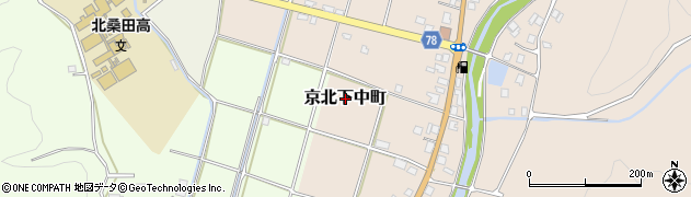 京都府京都市右京区京北下中町周辺の地図