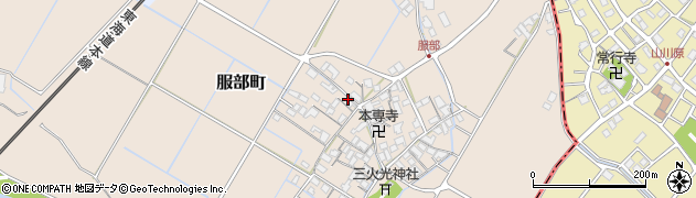 滋賀県彦根市服部町296周辺の地図