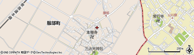滋賀県彦根市服部町337周辺の地図