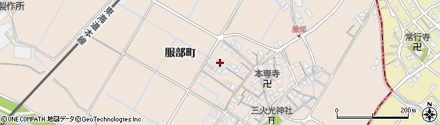 滋賀県彦根市服部町256周辺の地図