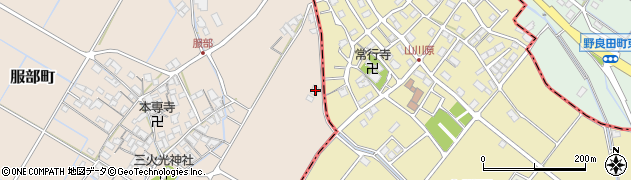 滋賀県彦根市服部町24周辺の地図