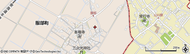 滋賀県彦根市服部町360周辺の地図
