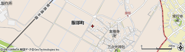 滋賀県彦根市服部町254周辺の地図
