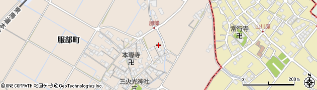 滋賀県彦根市服部町366周辺の地図