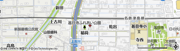 愛知県あま市甚目寺稲荷92周辺の地図