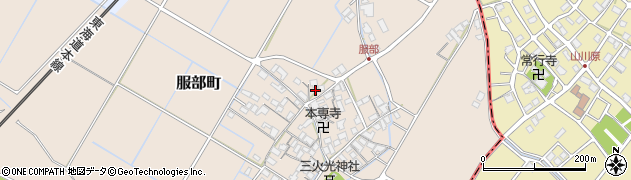 滋賀県彦根市服部町299周辺の地図