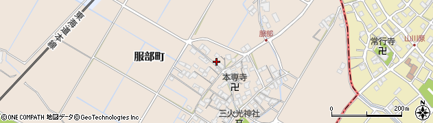 滋賀県彦根市服部町297周辺の地図
