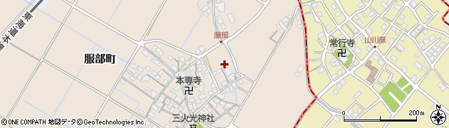 滋賀県彦根市服部町361周辺の地図
