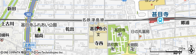 愛知県あま市甚目寺（寺西）周辺の地図