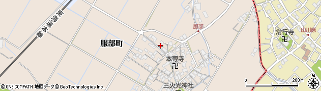 滋賀県彦根市服部町282周辺の地図