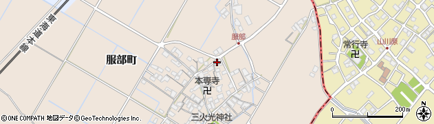 滋賀県彦根市服部町340周辺の地図