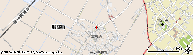 滋賀県彦根市服部町300周辺の地図