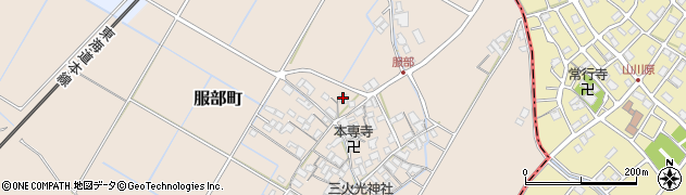 滋賀県彦根市服部町436周辺の地図