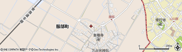 滋賀県彦根市服部町281周辺の地図