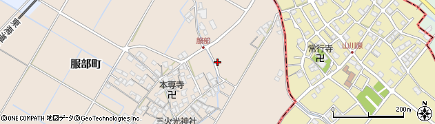 滋賀県彦根市服部町1283周辺の地図