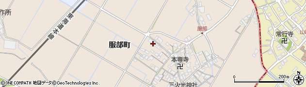 滋賀県彦根市服部町266周辺の地図